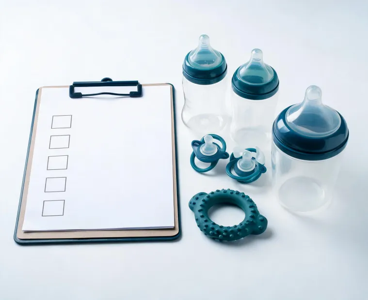 Nuk feeding products in a clinical test setting