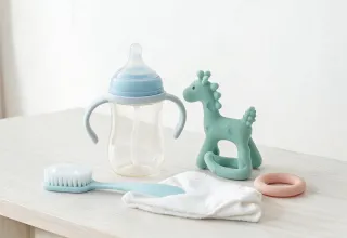 Teether and soft spout transition set